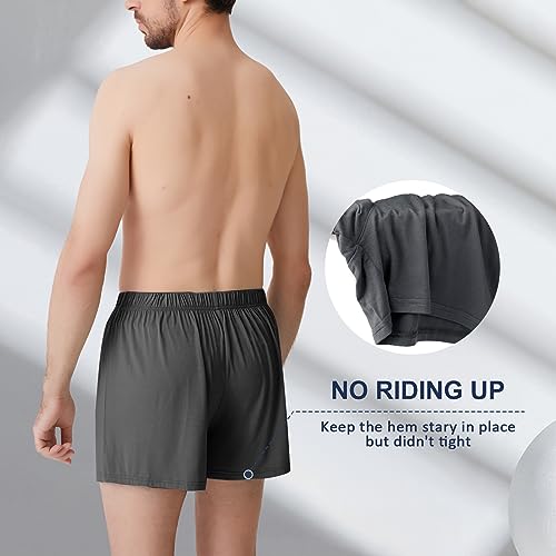 BAMBOO COOL Men's Boxers Underwear Boxer Shorts for Men Classic Loose Stretch Short - Image 7