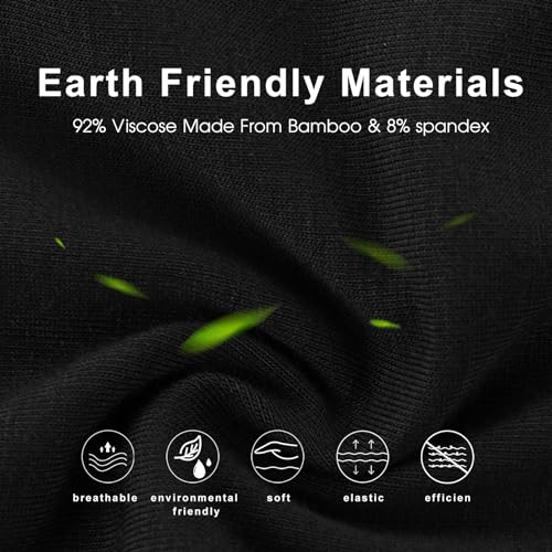 BAMBOO COOL Men's Long Boxer Briefs Performance Long Leg Sports Boxer Brief Underwear MultiPack - Image 3