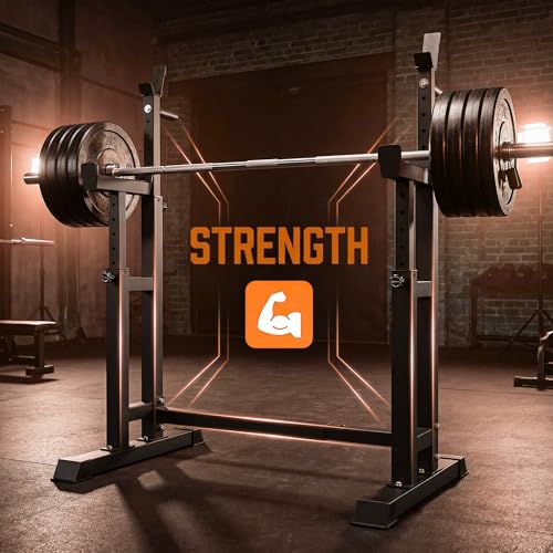 BARWING 49IN Rack For Bench Press Stand ,Barbell Rack Stand - Adjustable Multi-Functional Squat Barbell Stand for Weight Bench Press, weight bench rack, Easy to Assemble 350LBS Adjustable Squat Rack Stand - Image 5