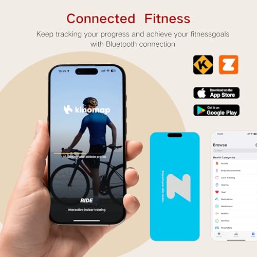 BARWING Stationary Exercise Bike for Home Workout, 5 IN 1 Foldable Indoor Cycling Bike for Seniors, 350LB Capacity, 16-Level Magnetic Resistance, Seat Backrest Adjustments - Image 3