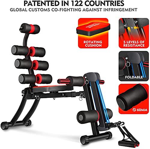 BODY RHYTHM 22 in 1 Wonder Master Core & Abdominal Workout Equipment, Foldable & Adjustable Rowing Machine, Core Strength Training& Abdominal Exercise Trainers with 22 Ways to Exercise for Home Gym. - Image 6
