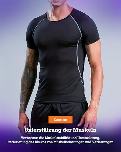 BOOMCOOL 5PCS Gym Clothes for Men Workout Sets - Image 7