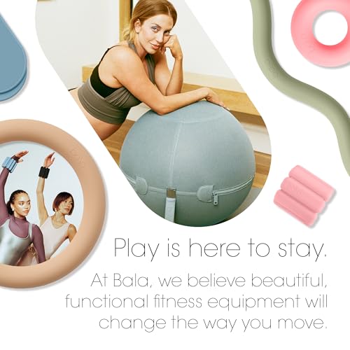 Bala Balance Ball - Exercise Ball Chair for Yoga, Pilates, Barre, Core Strengthening & Physical Therapy - Women's Gym Equipment & Workout Accessories - Image 6