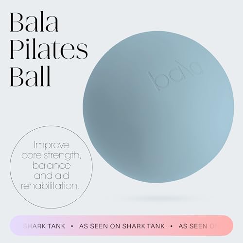 Bala Pilates Ball, Non-Weighted Exercise Ball - Small 8" Yoga Ball for Barre, Stretching, Strength & Core Training - Workout Accessory with Mini Pump for Home Gym & Fitness Routines - 100% PVC - Image 3