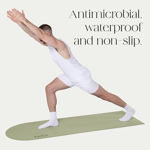 Bala Yoga Mat for Home Gym - Non Slip Exercise Mat for Home Workout, Stretching, Pilates, Aerobics & Floor & Fitness Work Out - Indoor Exercising Mat - Image 4