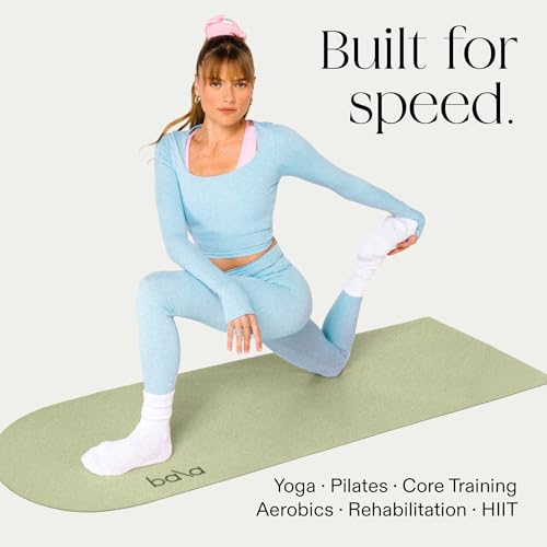 Bala Yoga Mat for Home Gym - Non Slip Exercise Mat for Home Workout, Stretching, Pilates, Aerobics & Floor & Fitness Work Out - Indoor Exercising Mat - Image 5