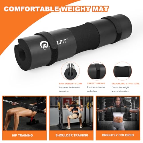 Barbell Pad Squat Pad for Squats—Squat Bar Pad—Great for Weightlifting,Lunges and Hip Thrusts—Foam Sponge Pad—Fit Standard and Olympic Bars Perfectly - Image 5