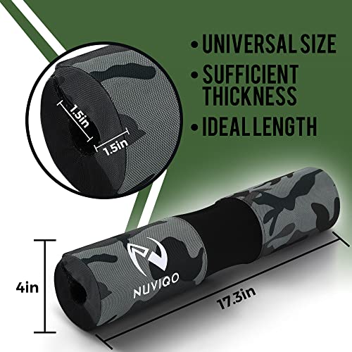 Barbell Squat Pad with Thick Foam and Nylon Padding - Neck & Shoulder Protective Pad Provides Support for Squats, Lunges & Hip Thrusts - Fits Olympic Standard Weightlifting Bar - Image 4