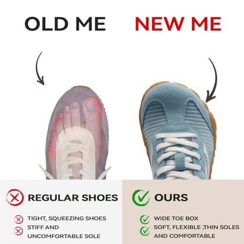 Barefoot Shoes Women Casual Sneakers,Wide Toe Box Shoes Women Zero Drop Barefoot Shoe Men,Minimalist Trail Running Shoe,Non-Slip Lightweight Breathable Comfortable Fashion Walking Hiking Shoes Unisex - Image 6