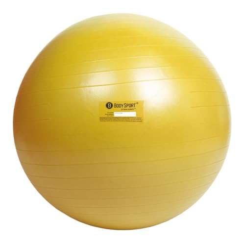 Body Sport Exercise Ball with Pump for Home, Gym, Balance, Stability, Pilates, Core Strength, Stretching, Yoga, Fitness Facilities, Desk Chairs - Image 2