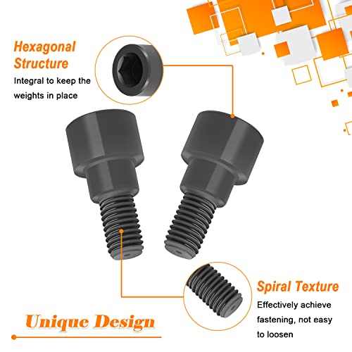 Bonbo Hex Bolts Fit for Bars of Olympic, Curl Bars, Tricep, Dumbbell(2-Pack) - Image 3