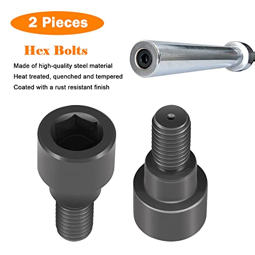 Bonbo Hex Bolts Fit for Bars of Olympic, Curl Bars, Tricep, Dumbbell(2-Pack) - Image 6