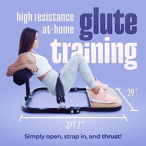 BootySprout Hip Thrust Machine for High Resistance Glute Training - Home Gym Workout - Comes with 45, 90, and 135 Lbs of Resistance - Image 3