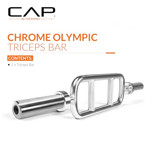 CAP Barbell 34'' Olympic Triceps Bar, Chrome (OBIS-34S) - Image 3