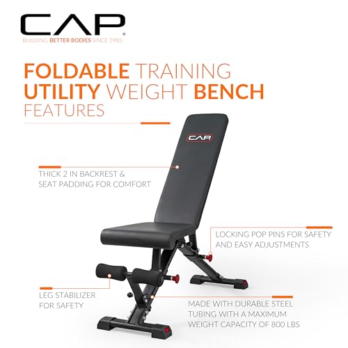 CAP Barbell Multi-Purpose Adjustable Utility Strength Training Weight Bench | Multiple Options - Image 4