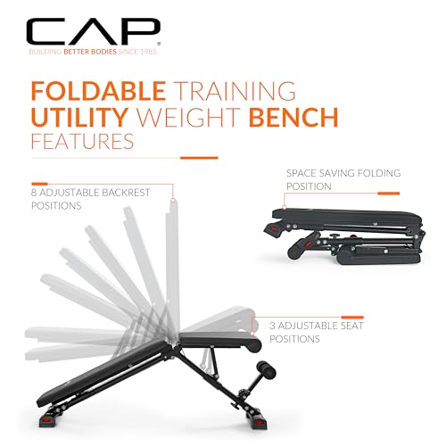CAP Barbell Multi-Purpose Adjustable Utility Strength Training Weight Bench | Multiple Options - Image 5