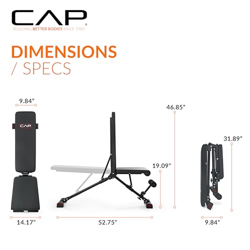 CAP Barbell Multi-Purpose Adjustable Utility Strength Training Weight Bench | Multiple Options - Image 6
