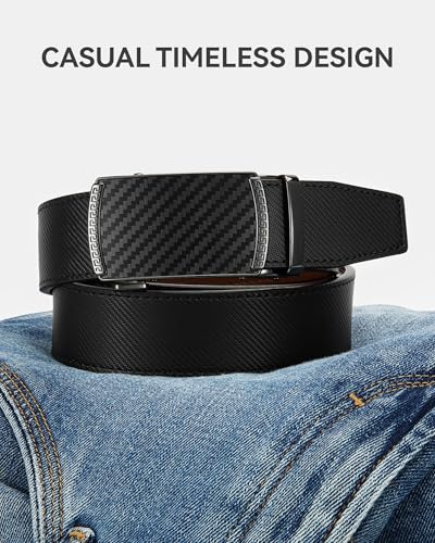 CHAOREN Mens Belt Leather Ratchet Belt - Customizable Fit, Effortless Style (35mm) - Image 6