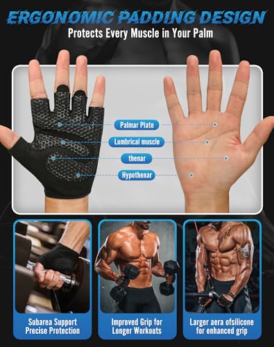 COFIT Breathable Workout Gloves, Antislip Weight Lifting Gym Gloves for Men Women, Superior Grip & Palm Protection for Weightlifting, Fitness, Exercise, Training - Image 5
