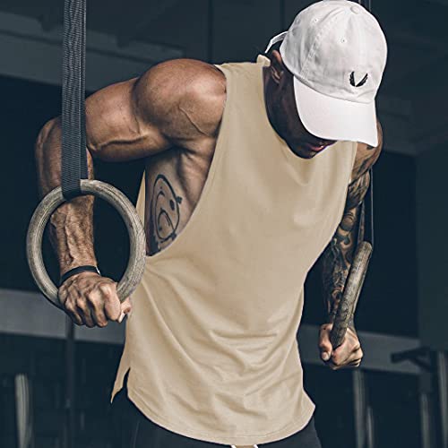 COOFANDY Men Workout Tank Top 2 Pack Gym Bodybuilding Sleeveless Muscle T Shirts - Image 3
