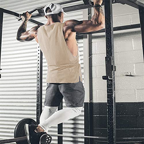 COOFANDY Men Workout Tank Top 2 Pack Gym Bodybuilding Sleeveless Muscle T Shirts - Image 4