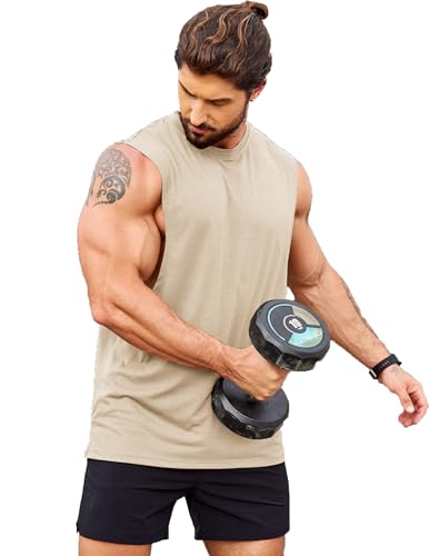 COOFANDY Men Workout Tank Top 2 Pack Gym Bodybuilding Sleeveless Muscle T Shirts - Image 6