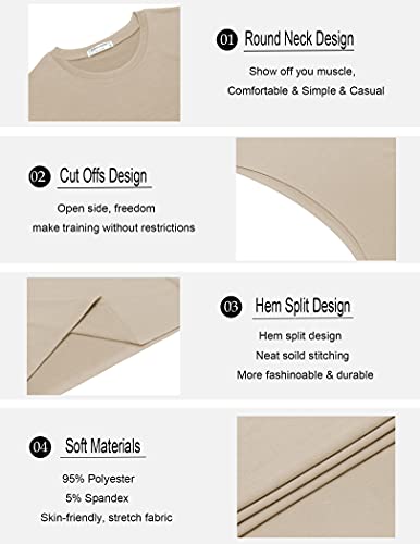 COOFANDY Men Workout Tank Top 2 Pack Gym Bodybuilding Sleeveless Muscle T Shirts - Image 7