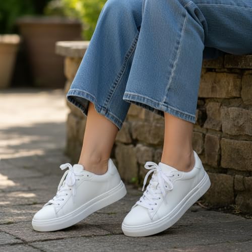 CUSHIONAIRE Women's ROC lace up Sneaker +Comfort Foam, Wide Widths Available - Image 4