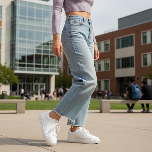 CUSHIONAIRE Women's ROC lace up Sneaker +Comfort Foam, Wide Widths Available - Image 5