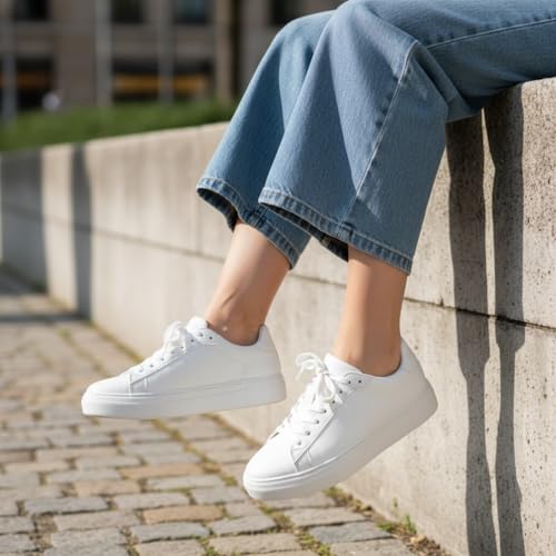 CUSHIONAIRE Women's ROC lace up Sneaker +Comfort Foam, Wide Widths Available - Image 7