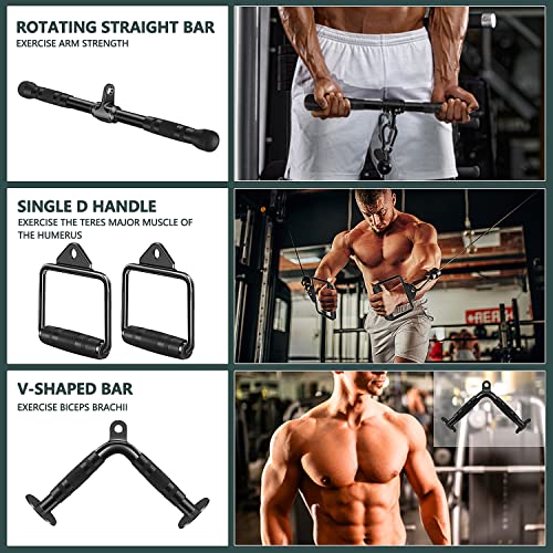 Cable Machine Attachment, Cable Attachments for Gym, Gym Cable Attachments, Cable Machine Attachments Set - Image 7