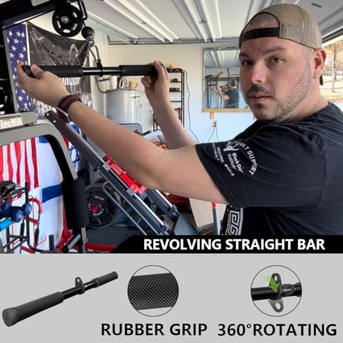 Cable Machine Attachment Set LAT Pulldown Attachments Weight Machine Accessories for Home Gym - Image 4