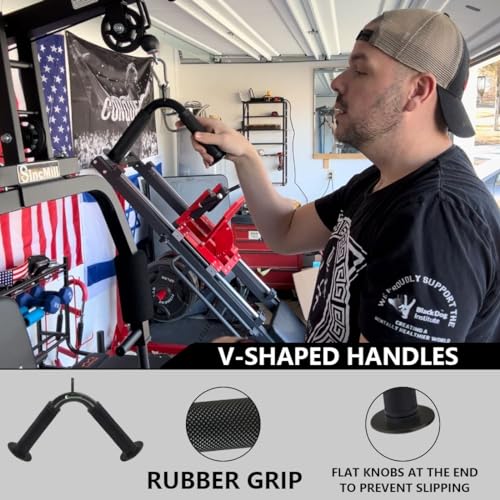 Cable Machine Attachment Set LAT Pulldown Attachments Weight Machine Accessories for Home Gym - Image 5