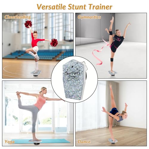 Cheerleading Balance Trainer, Stunt Training Stand, Cheer Flyer Stand Balance and Flexibility Trainer for Flexibility Core Strength Training, Portable Cheer Stunt Stand, Cheer Equipment for Flyers - Image 4