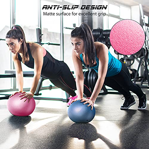 Cikyner Soft Pilates Ball, Small Exercise Ball 9 Inch Mini Gym Ball with Inflatable Straw, Suitable for Pilates, Yoga, Full Body Training, Physical Therapy and Balance improving at Home, Gym & Office - Image 3