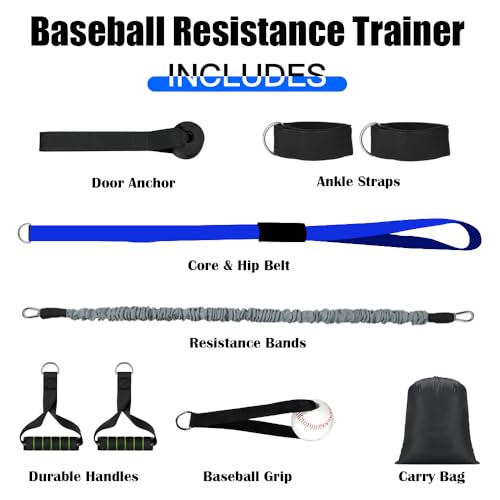 Core & Hip Belt Resistance Band for Baseball & Softball Training - Image 3