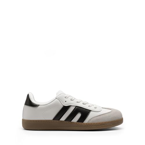 DREAM PAIRS Women's Tennis Sneakers Walking Flat Low-Top Casual Lace-Up Comfortable Nia Fashion Sneakers Shoes - Image 4