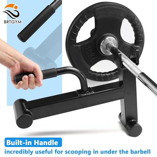 Deadlift Jack Barbell Stand,Carbon Steel Made,Easily Load and Unload 600lb Barbell Plates for Deadlift Exercise, Weight Training, Home Gym (Black Powder Coated) - Image 5