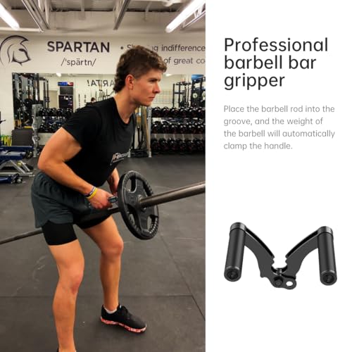 Double D Row,V Bar Landmine Handle Attachment for Barbell Bar, Handle Cable Attachment for Weight Workout with Non-Slip Rubber Handle, Fits Olympic Bars Strength Training Bars,Black - Image 4