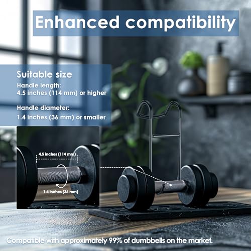Dumbbell Spotter Hooks, 2-Pack Upgraded 250 lbs Heavy Duty Rack Attachments for Bench Press, Chest & Shoulder Workouts, Safety Hangers with Wrist Straps - Image 6