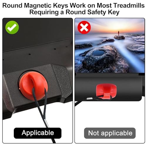 EEEKit Treadmill Magnet Safety Key, Universal Treadmill Key Replacement, Magnetic Emergency Stop Compatible with Image Reebok Epic Golds Gym Freemotion Healthrider Running Machine - Image 4