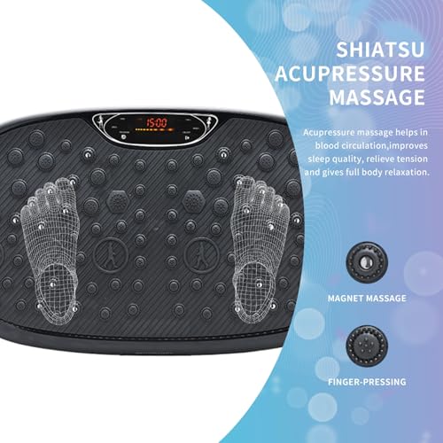 EILISON FitMaxx 3D XL Vibration Plate Exercise Machine - Whole Body Workout Vibration Platform w/Loop Bands - Lymphatic Drainage Machine for Weight Loss, Shaping, Wellness, Recovery - Image 6