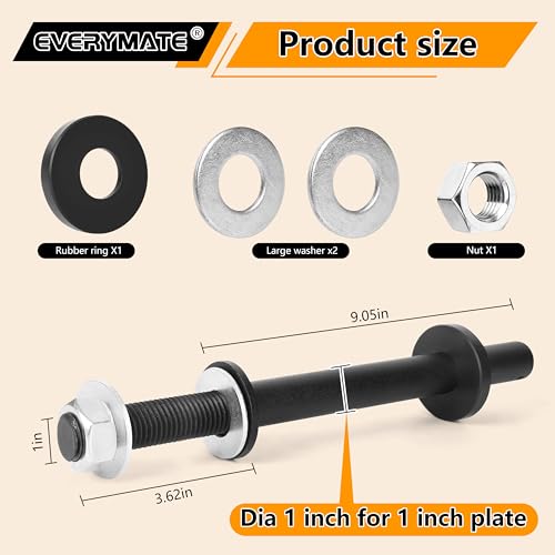 EVERYMATE Weight Plate Storage Rack, Olympic Weight Plate Holder, Bumper Plate Storage, Home Gym Organizer - Image 3