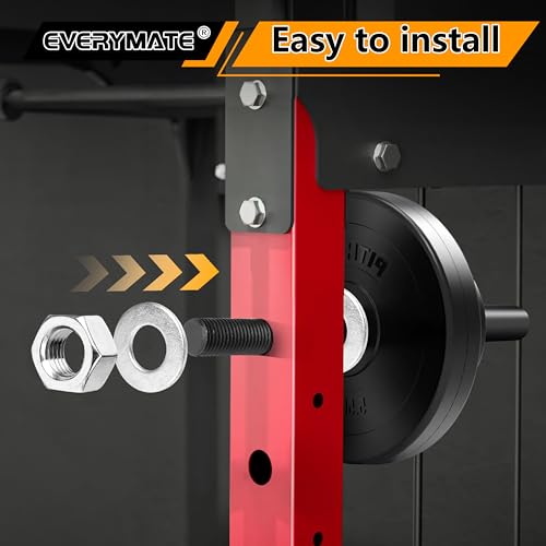 EVERYMATE Weight Plate Storage Rack, Olympic Weight Plate Holder, Bumper Plate Storage, Home Gym Organizer - Image 5