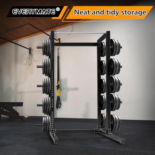 EVERYMATE Weight Plate Storage Rack, Olympic Weight Plate Holder, Bumper Plate Storage, Home Gym Organizer - Image 8