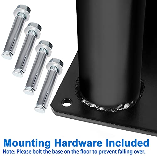 Eapele Barbell Storage Holder for 1" and 2" Olympic Bars EZ-Bars Trap Bars (5 Bars) - Image 4