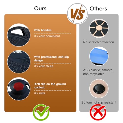 Energi Core Balance Board for Standing Desk and Core Workout - Anti-Slip Surface - Black, Green - Image 7