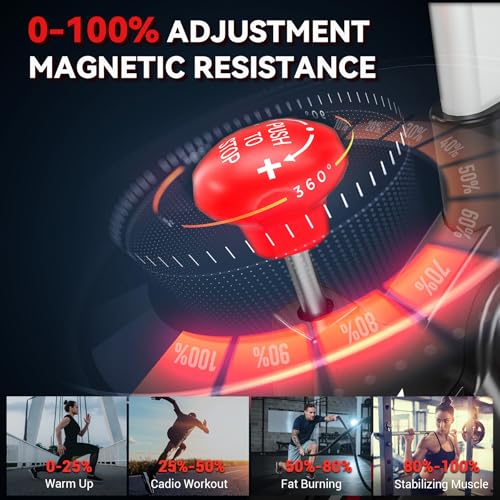 Exercise Bike, WENOKER Magnetic Resistance Stationary Bike for Home, App Supported Indoor Bike with Whisper Quiet, Heavy Flywheel and Upgraded Digital Display - Image 6