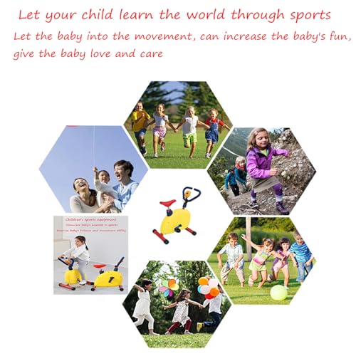 Exercise Equipment Bikes for Kids,Adjustable Resistance And Seat Height and Fitness Exercise Equipment,For Boys Girls Ages 3-12 Year Old - Image 3