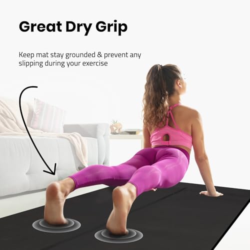 Extra Wide Yoga Mat for Men Women (72"L x 36"W) Non Slip Fitness & Exercise Mat with Alignment Marks for Yoga, Pilates, Floor Workouts - Image 6